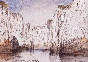 Lear, Edward The Rocks of the Narbada River at Bheraghat Jubbulpore oil painting picture wholesale
